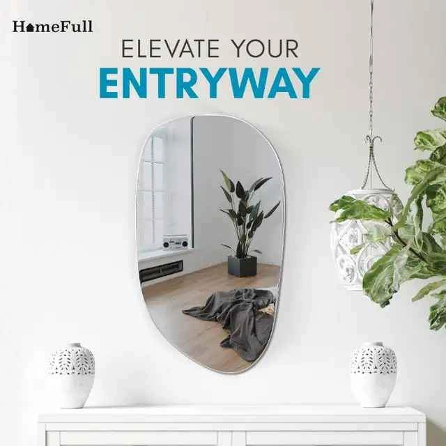 BRAND NEW HomeFull 24"x36" Frameless Irregular Mirror - photo 5