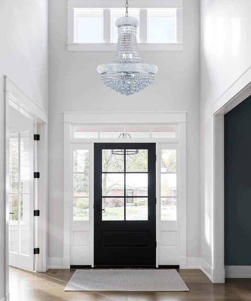 Homeooze 12-Light Empire Crystal Chandelier Chrome New - photo 4