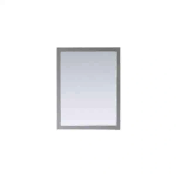 NEW Riverdale 28 x 36 inch Wood Framed Vanity Mirror - Grey - photo 4