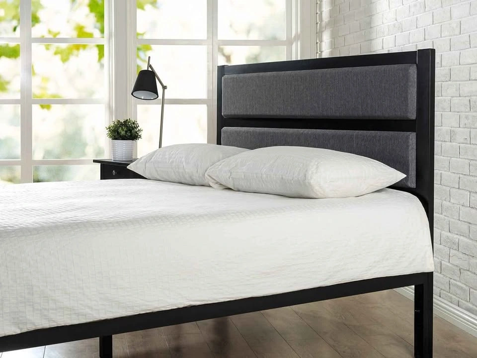 Zinus Modern Studio Twin Size Upholstered Metal Headboard - photo 2
