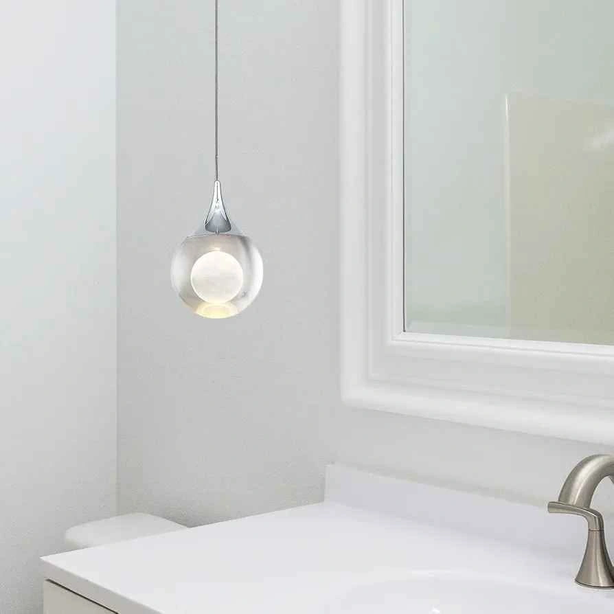 JoollySun 3D Moon Globe Crystal Mini LED Pendant Light - photo 4