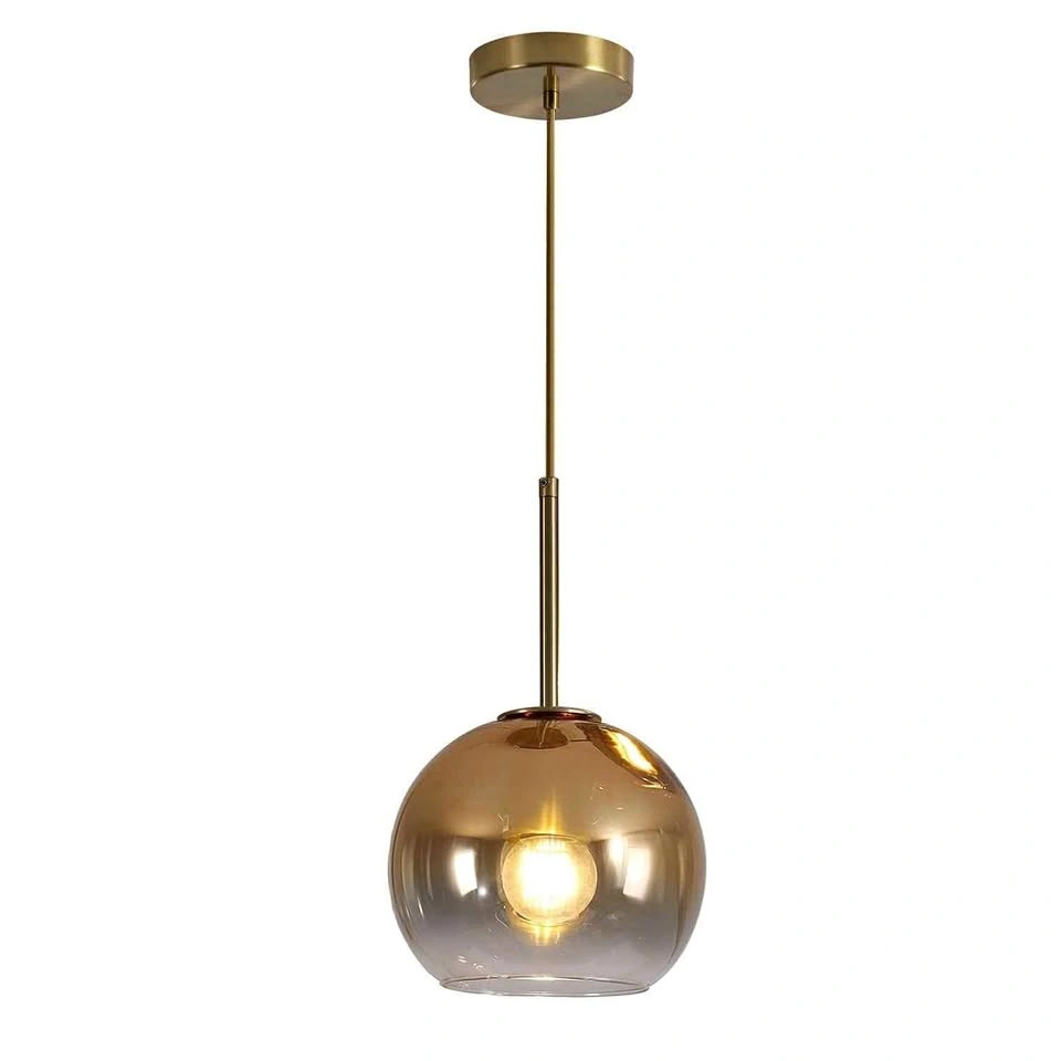 KCO Lighting Modern Gold Glass Pendant Light Fixture