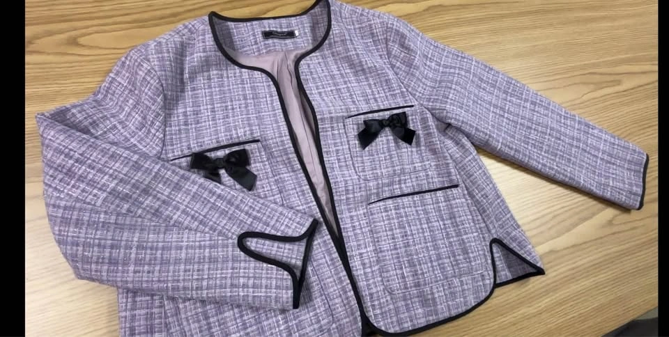 Lavender shimmer suit