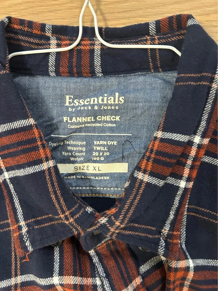 Jack & Jones Essentials Flannel Check Shirt Size XL - photo 2