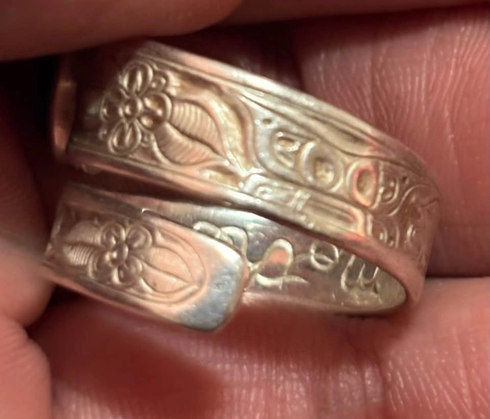 Silver and Amethyst Wrap ring - photo 3