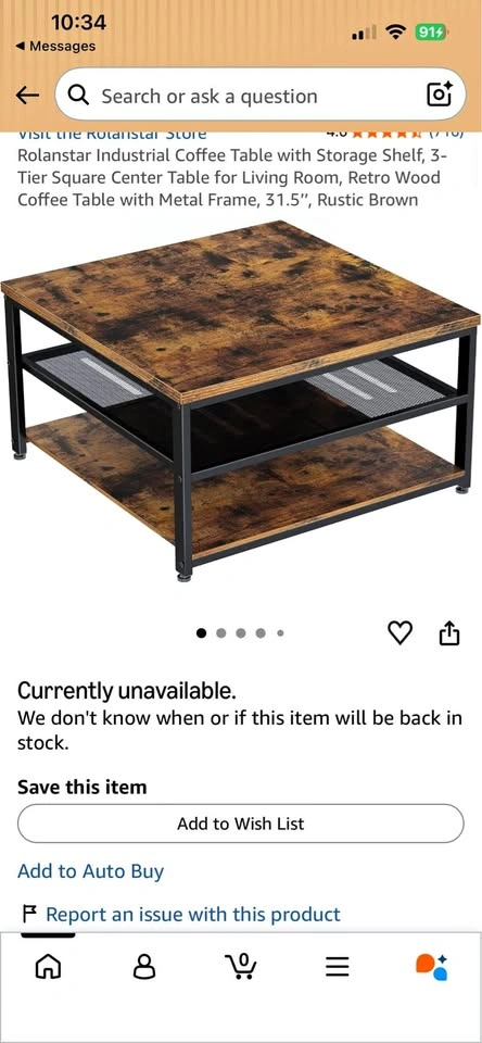 Rolanstar Coffee Table