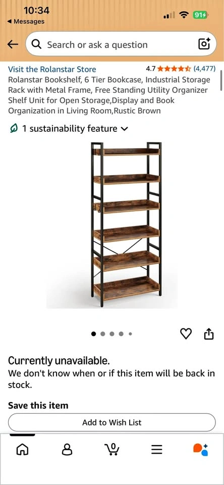 Rolanstar Bookshelf