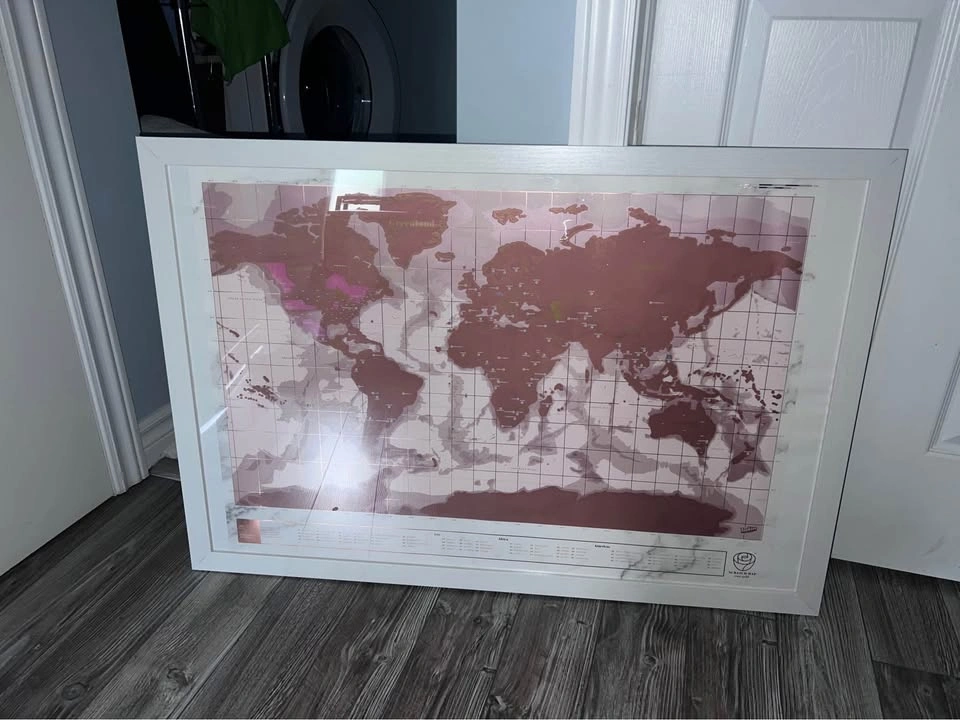 Large white photo frame
