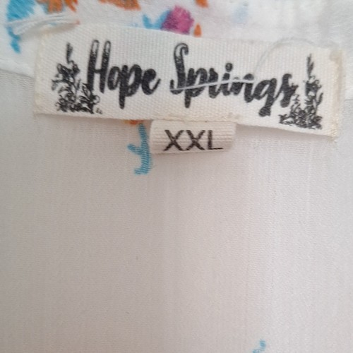 Hope Springs Sheer Floral Button-Front Collared Long Sleeve Blou - photo 2