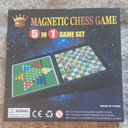 Wingsing Chess Magnetic 5 in 1 Game Set Folding Case - photo 2