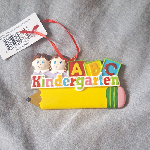 Life's Moments Personalized Hanging Wooden Kindergarten Pencil O