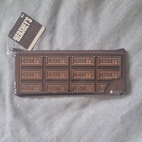 Hershey's Milk Chocolate Bar Print Brown Zipper Pouch - photo 2