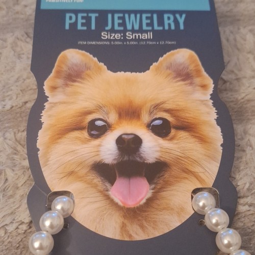 Pawsitively Fun White Collar Charm Necklace for Dogs Size Small - photo 2
