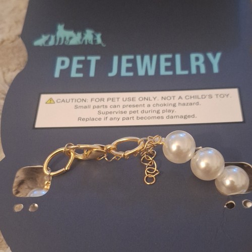 Pawsitively Fun White Collar Charm Necklace for Dogs Size Small - photo 3