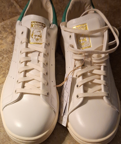 adidas Stan Smith Lux Low Top Leather Sneaker White/Green IF8844