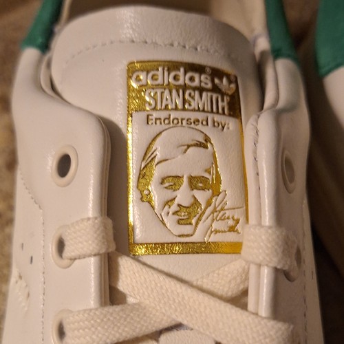 adidas Stan Smith Lux Low Top Leather Sneaker White/Green IF8844 - photo 2