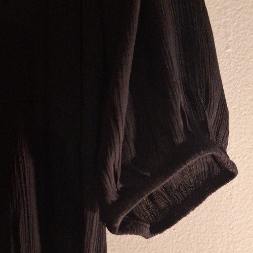 Studio West Apparel Black/Silver Striped Long Shift Dress 3/4 Sl - photo 4