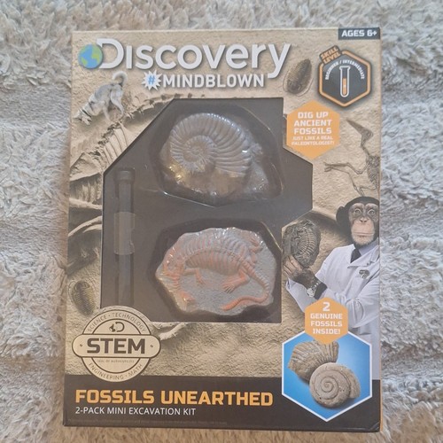 Discovery Mindblown Fossils Unearthed 2-Pack Mini STEM Excavatio