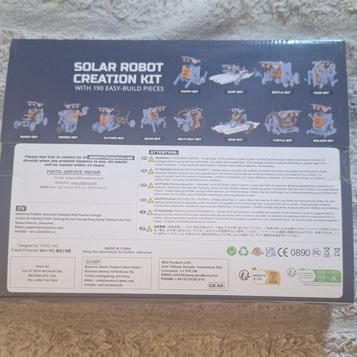 Sillbird Solar Robot Creation Kit 190 Pieces STEM Science Educat - photo 2