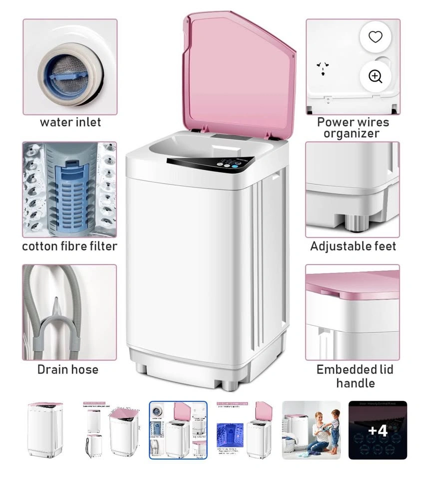 Like New Costway Portable Washing Machine 7.7lbs Capacity - photo 3
