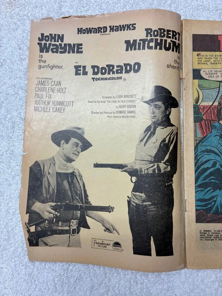 Vintage 1967 El Dorado Comic Book - Dell Movie Classics - photo 5