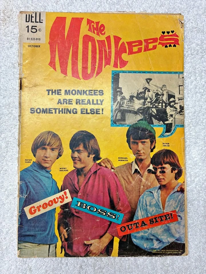 Vintage 1967 The Monkees Comic Book Issue #1 (Dell Comics)