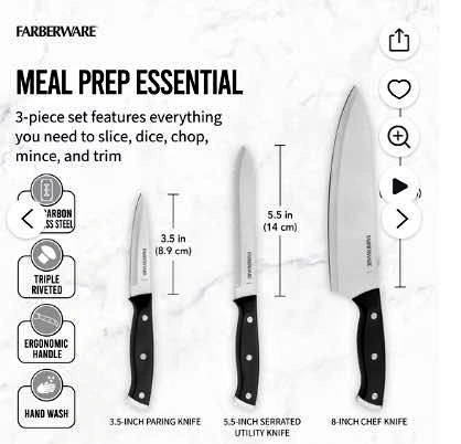 Farberware 3-Piece Knife Set