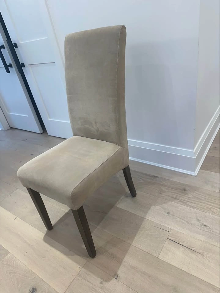 6 fabric dining room chairs - photo 3