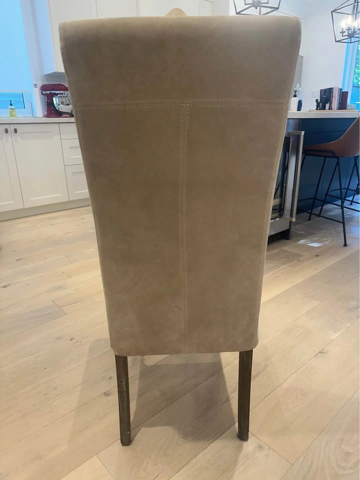 6 fabric dining room chairs - photo 4