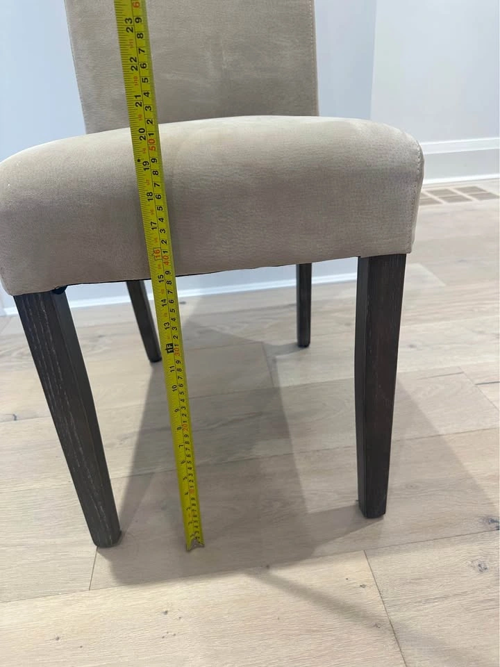 6 fabric dining room chairs - photo 5