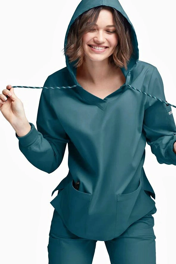 Butter-Soft Core Women's 4-Pocket Scrub Hoodie
