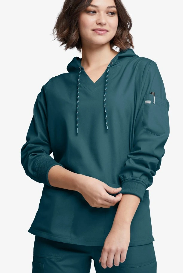 Butter-Soft Core Women's 4-Pocket Scrub Hoodie - photo 2