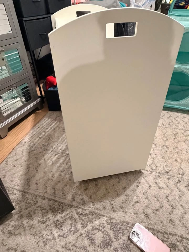 White rolling book cart - photo 2