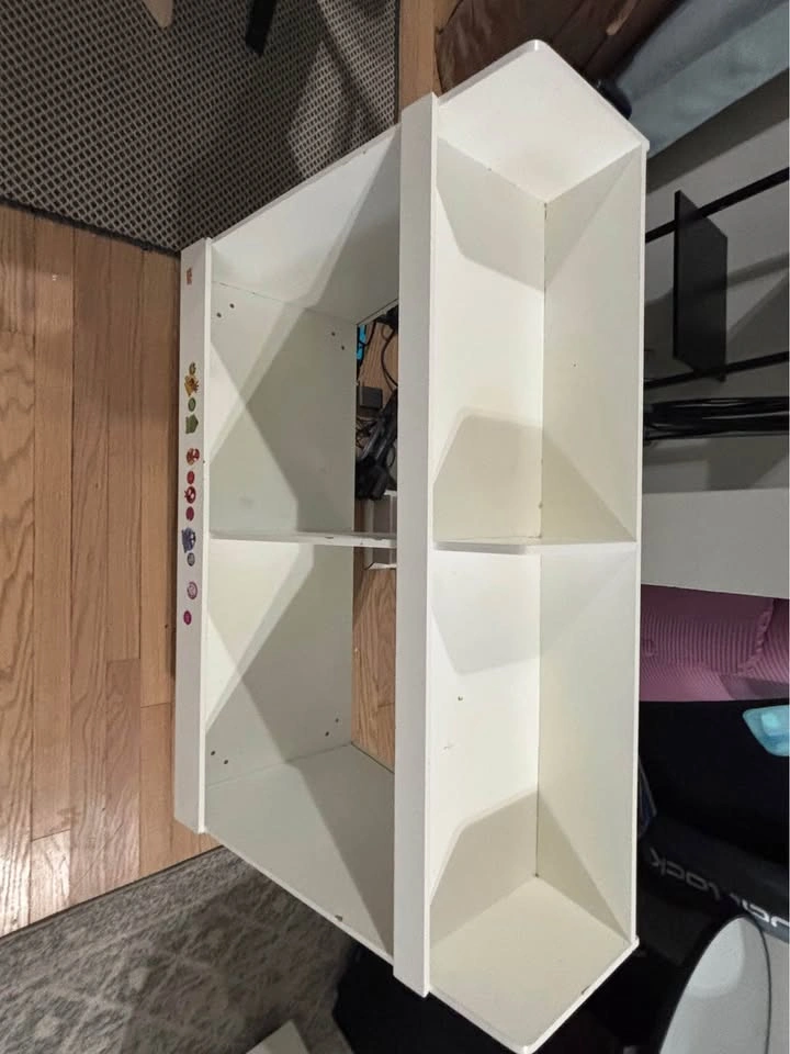 White storage bin holder - photo 4
