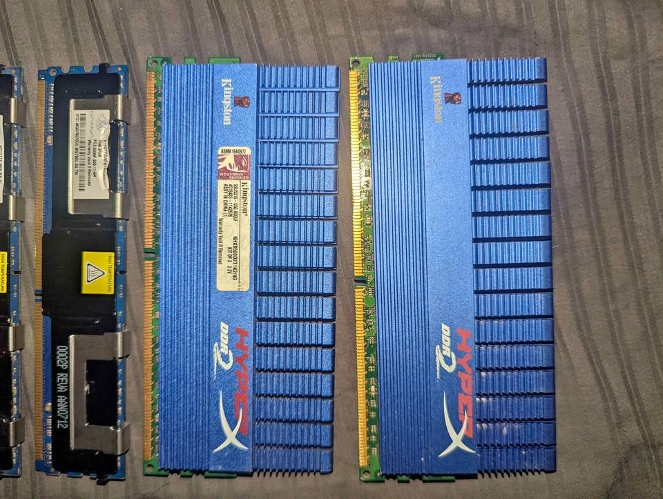 Assorted Desktop RAM Collection - Kingston HyperX, G.Skill, Cors