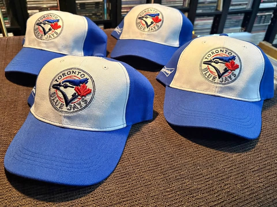 NEW MLB Vintage Toronto Blue Jays x Budweiser Caps (Lot of 4)