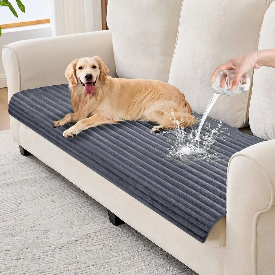 NEW 100% Waterproof Couch Covers for Pets (Gray / White)