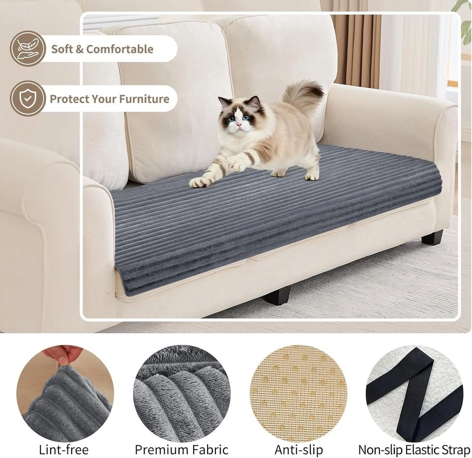 NEW 100% Waterproof Couch Covers for Pets (Gray / White) - photo 5