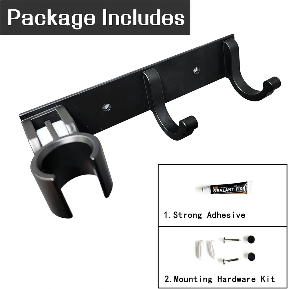 Shower Head Holder with Dual Hooks - photo 2