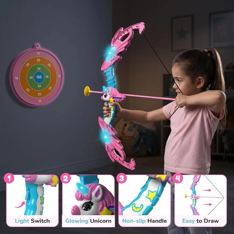 Unicorn Bow and Arrow Toy, LED - photo 3