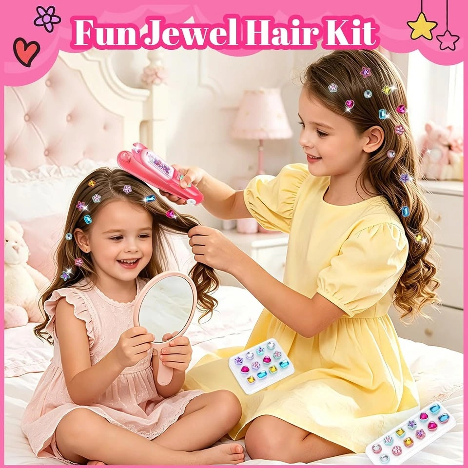 Hair Styling Tools with Reusable Rhinestones Jewelry Toys - photo 3