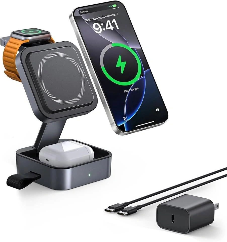 3 in 1 Wireless Charging Station for Multiple Devices