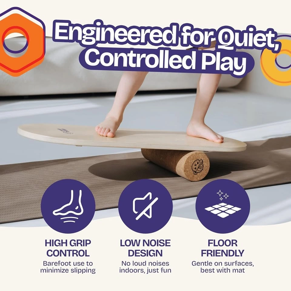 Balance Board for Kids with Cork Roller - photo 5