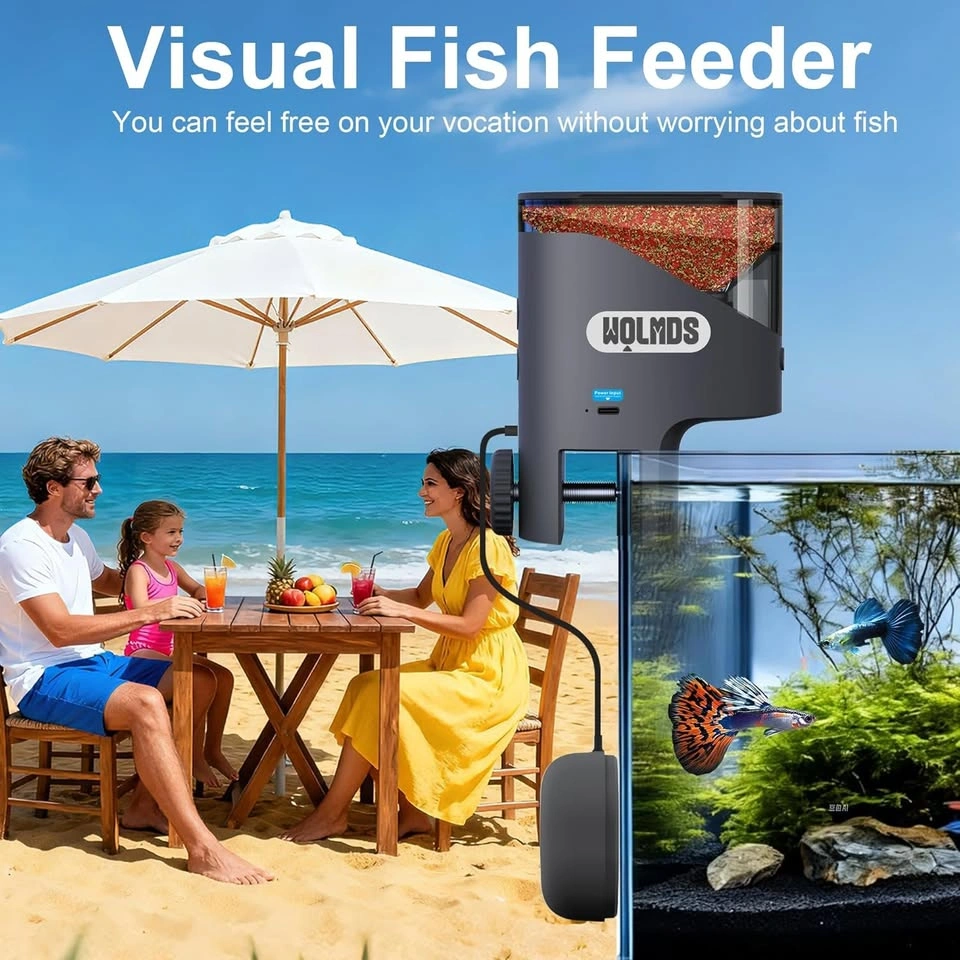 WiFi Automatic Fish Feeder with 2.5K HD Camera - photo 2