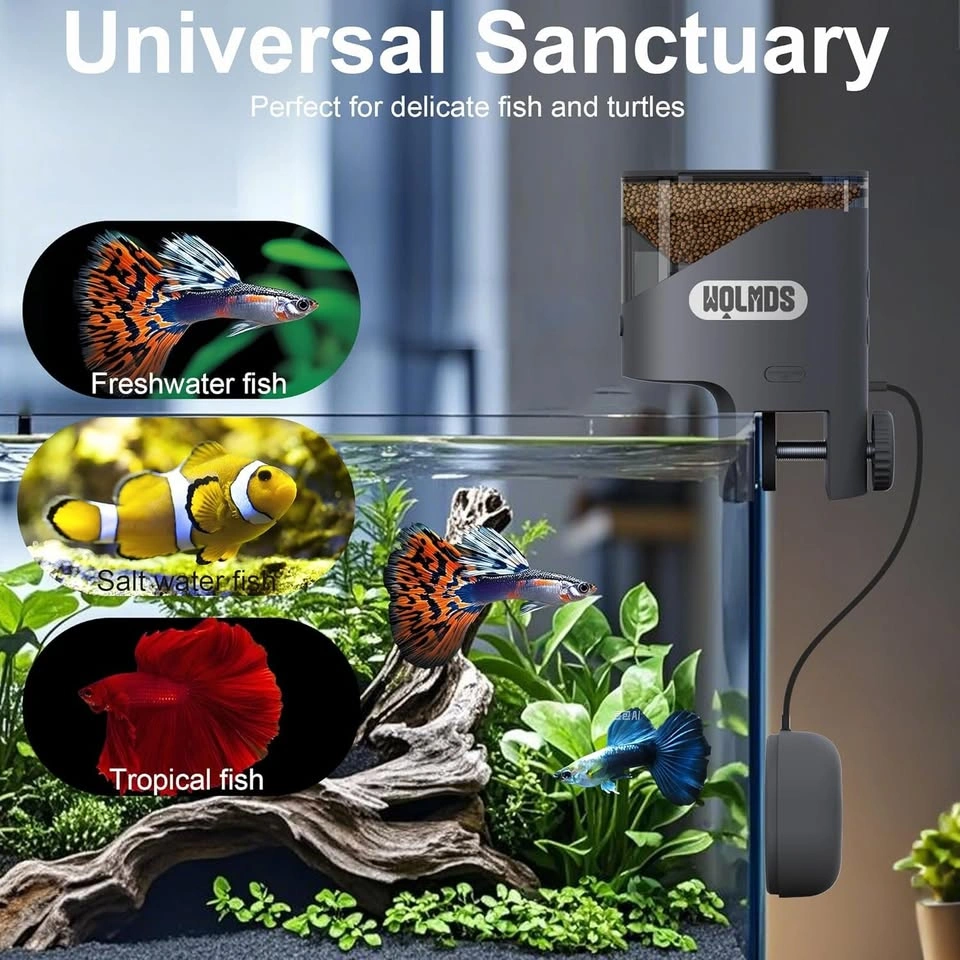 WiFi Automatic Fish Feeder with 2.5K HD Camera - photo 3