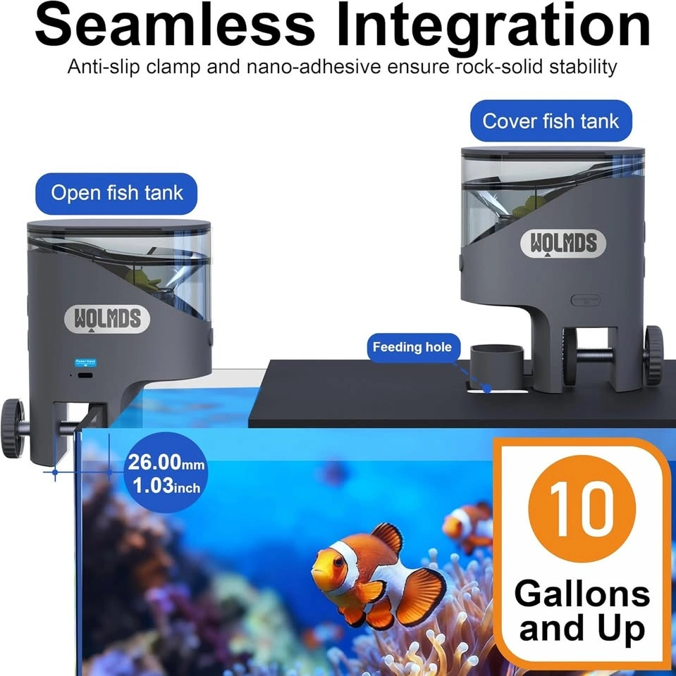 WiFi Automatic Fish Feeder with 2.5K HD Camera - photo 4