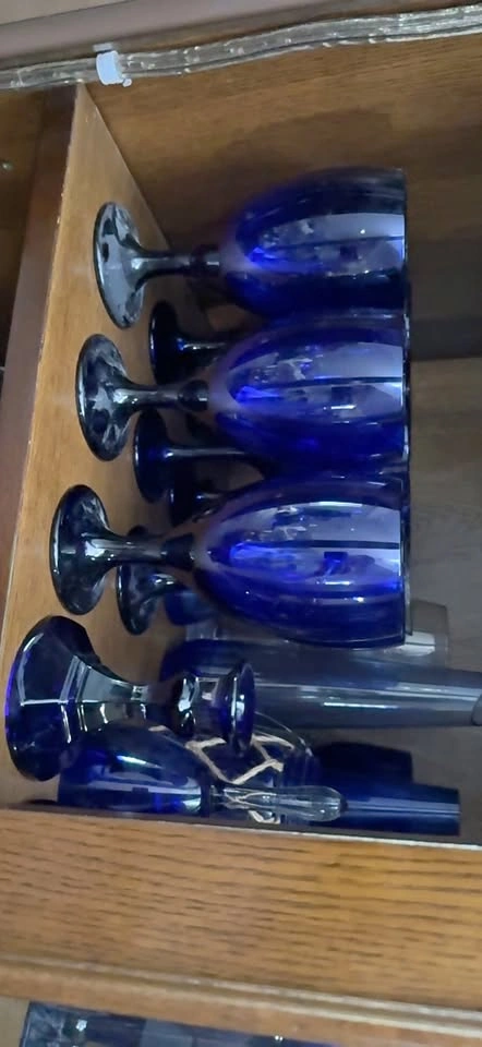 Blue Glass Goblets