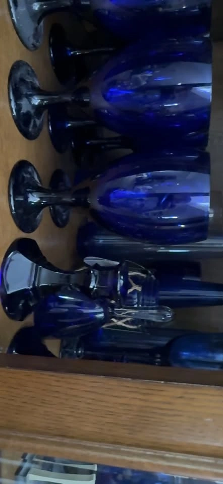 Blue Glass Goblets - photo 2