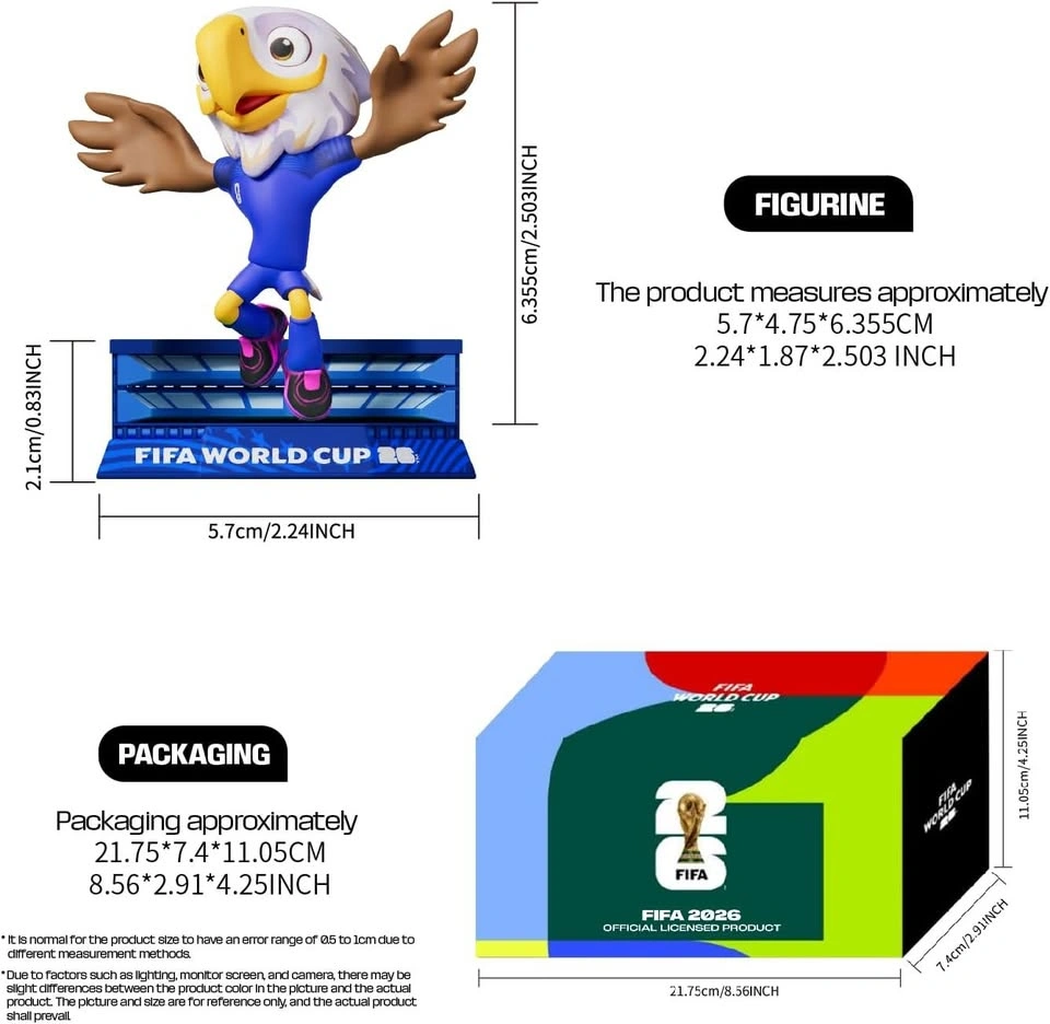 FIFA 2026 World Cup Official Licensed Mascot Figurines Set of 3 - photo 3
