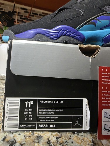 BRAND NEW 2007 Air Jordan 8 Retro 'Aqua' Size 11.5 - photo 3